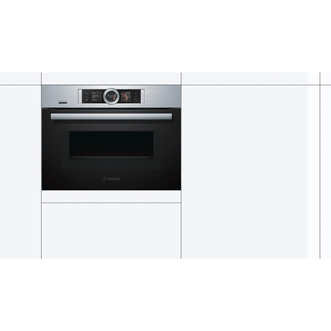Bosch Serie 8 Built-In Electric Single Oven - Stainless steel | CMG656BS6B from DID Electrical - guaranteed Irish, guaranteed quality service. (6890756636860)