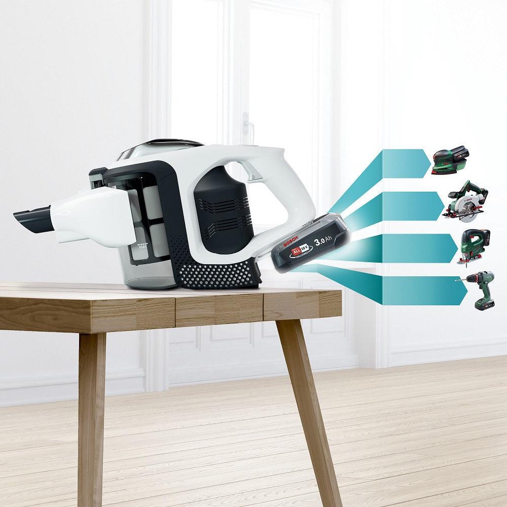 Bosch Serie 8 Unlimited Cordless Rechargeable Vacuum Cleaner - White from DID Electrical - guaranteed Irish, guaranteed quality service. (6890893082812)