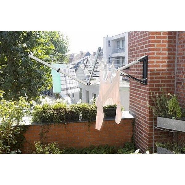 Brabantia 24M WallFix Dryer with Protection Cover - Metallic Grey | 375842 from DID Electrical - guaranteed Irish, guaranteed quality service. (6890920476860)