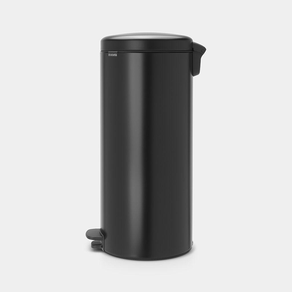 Brabantia 30L Newicon Pedal Bin - Matt Black | 114540 from DID Electrical - guaranteed Irish, guaranteed quality service. (6977525907644)