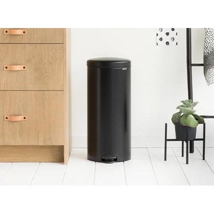 Brabantia 30L Newicon Pedal Bin - Matt Black | 114540 from DID Electrical - guaranteed Irish, guaranteed quality service. (6977525907644)