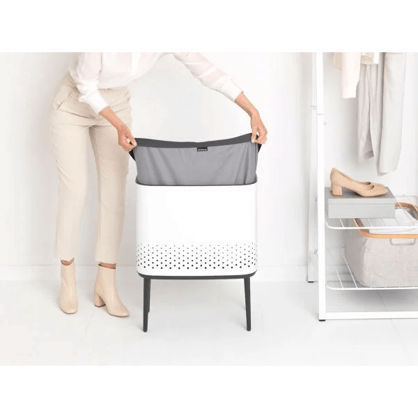 Brabantia 60L Bo Laundry Bin - White | 200502 (7510350430396)