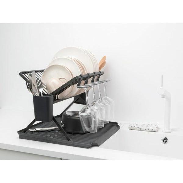 Brabantia SinkSide Foldable Dish Drying Rack - Dark Grey | 139482 (7510359539900)