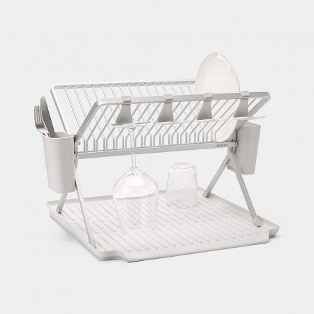 Brabantia SinkSide Foldable Dish Drying Rack - Light Grey | 139444 (7510359605436)