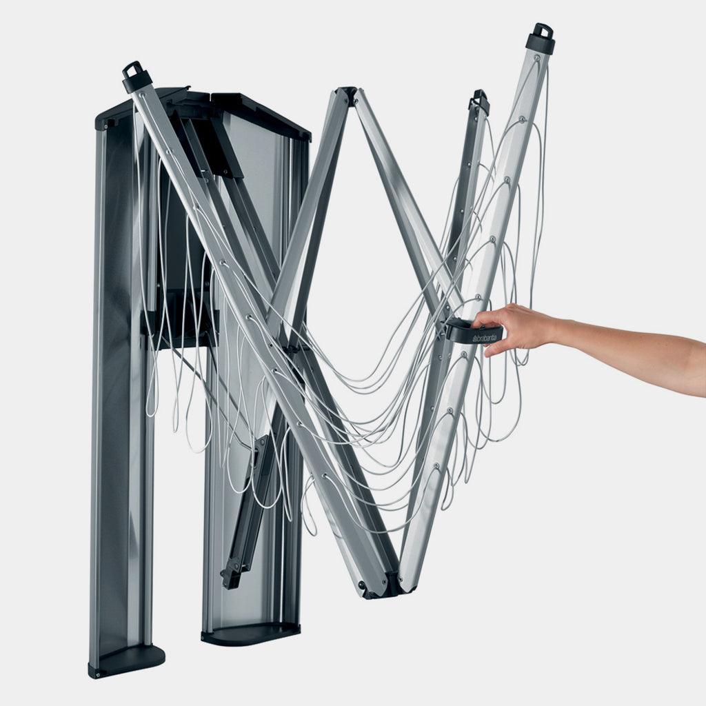 Brabantia WallFix 24m Wall Mounted Dryer with Storage Box - Silver | 475924 (7105846182076)