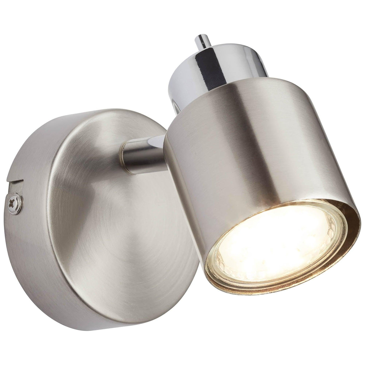 Brilliant 1 Light 10W Andres Wall Spotlight - Chrome | 74510/77 from DID Electrical - guaranteed Irish, guaranteed quality service. (6977594818748)
