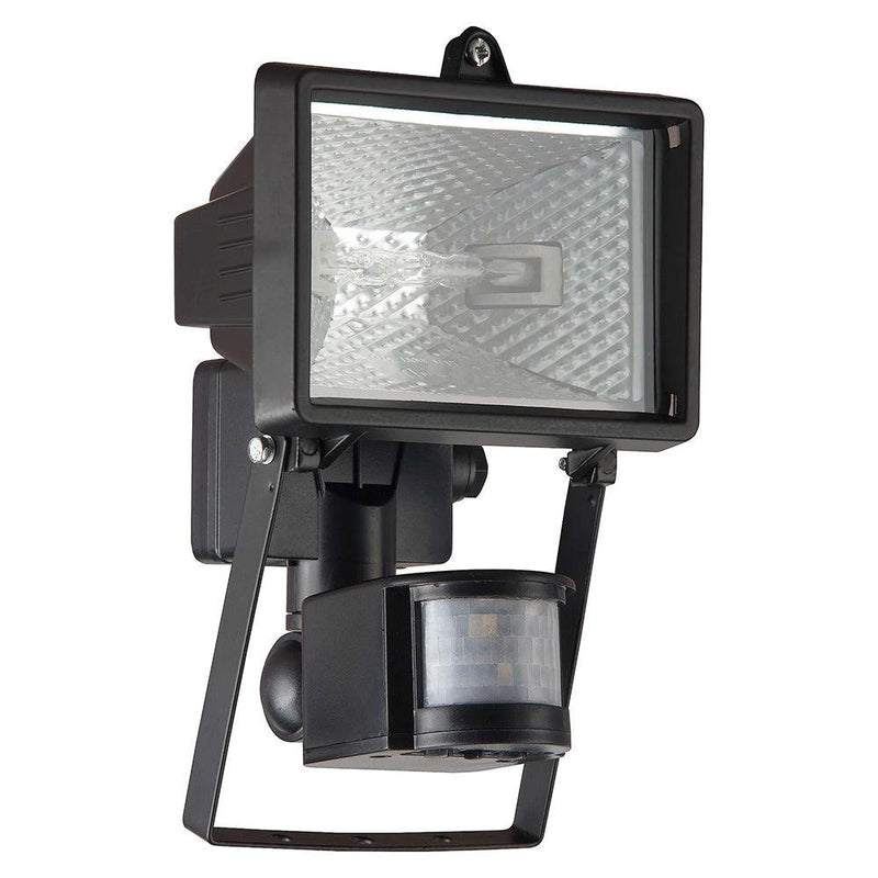 Brilliant 1 Light 150W Tanko Outdoor Wall Floodlight with Motion Detector - Black | 96162/06 from DID Electrical - guaranteed Irish, guaranteed quality service. (6977600192700)