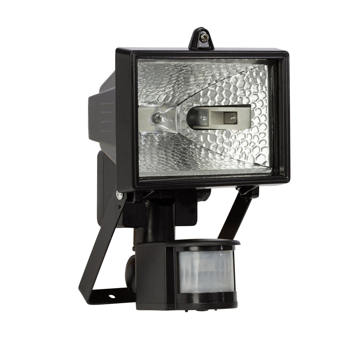 Brilliant 1 Light 150W Tanko Outdoor Wall Floodlight with Motion Detector - Black | 96162/06 from DID Electrical - guaranteed Irish, guaranteed quality service. (6977600192700)