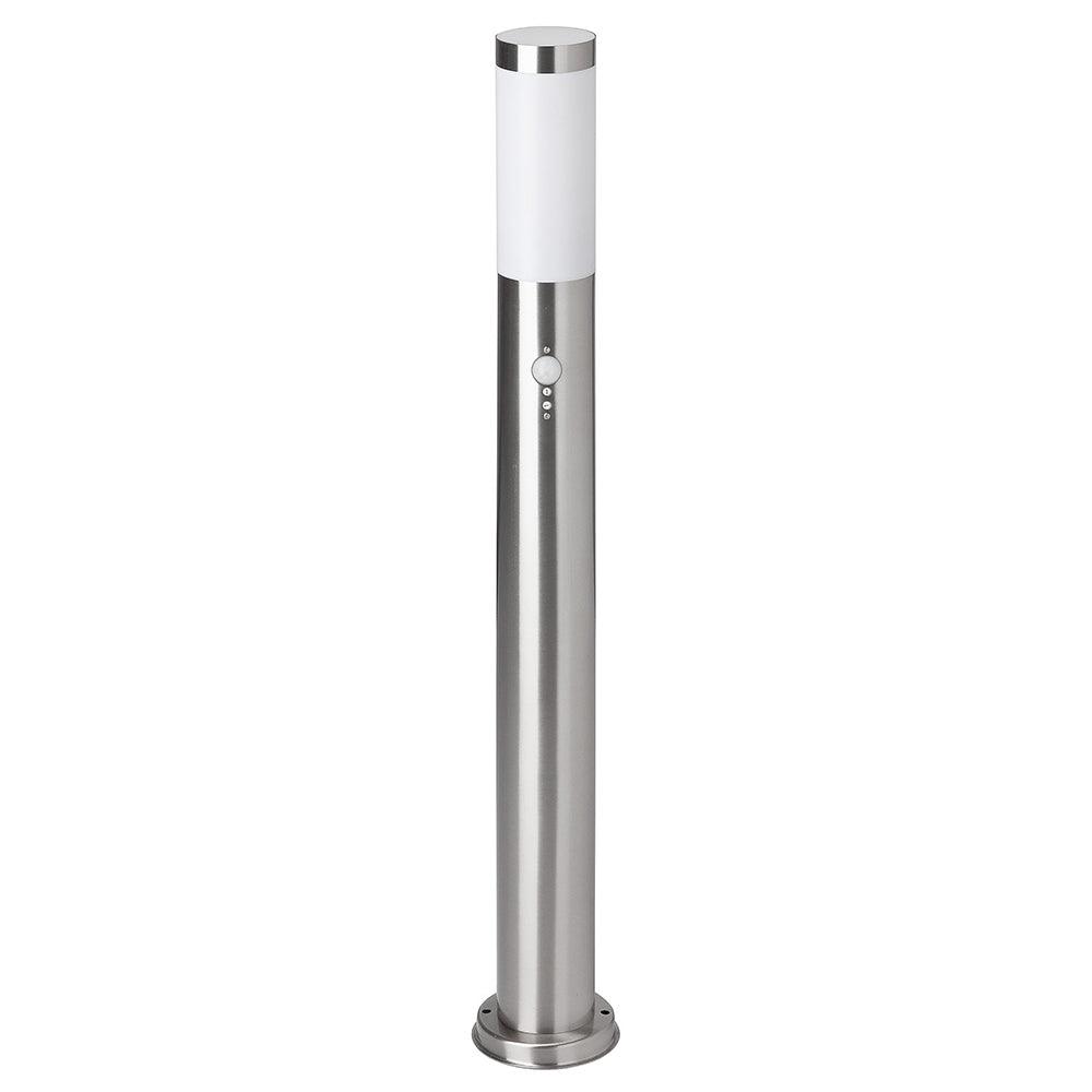 Brilliant 1 Light 20W Chorus Floor Lamp with Motion Detector - Stainless Steel | 43699/82 from DID Electrical - guaranteed Irish, guaranteed quality service. (6977599668412)