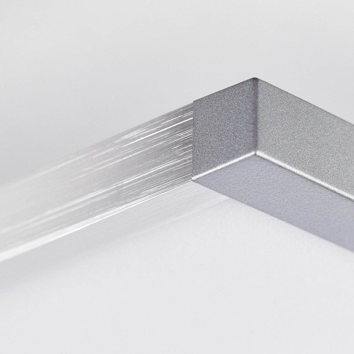 Brilliant 1 Light 22W Entrance LED Ceiling Panel - Aluminium &amp; White | G97026/21 from DID Electrical - guaranteed Irish, guaranteed quality service. (6977609171132)