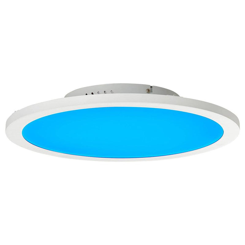 Brilliant 1 Light 24W Abie LED Round Ceiling Panel - White | G97060/05 from DID Electrical - guaranteed Irish, guaranteed quality service. (6977602453692)