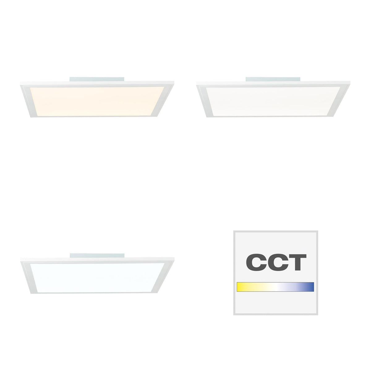 Brilliant 1 Light 24W Abie LED Square Ceiling Panel - White | G90318/05 from DID Electrical - guaranteed Irish, guaranteed quality service. (6977602060476)