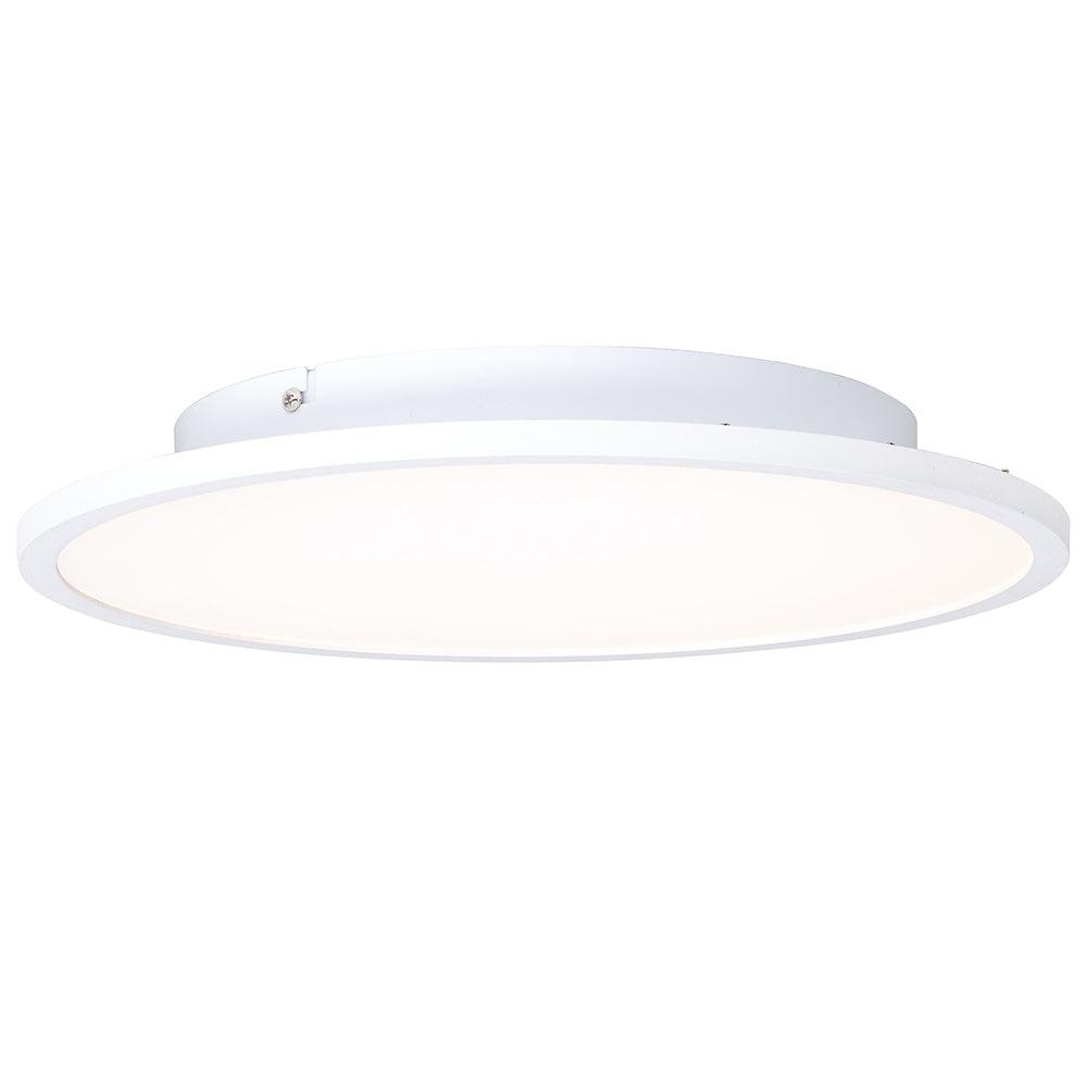 Brilliant 1 Light 24W Buffi LED Ceiling Panel - White | G96884A05 from DID Electrical - guaranteed Irish, guaranteed quality service. (6977603633340)