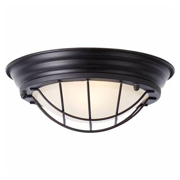 Brilliant 1 Light 30W Typhoon Wall and Ceiling Light - Black | 94491/06 from DID Electrical - guaranteed Irish, guaranteed quality service. (6977608319164)
