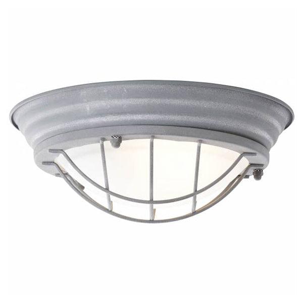 Brilliant 1 Light 30W Typhoon Wall and Ceiling Light - Grey Concrete & White | 94491/70 from DID Electrical - guaranteed Irish, guaranteed quality service. (6977608122556)