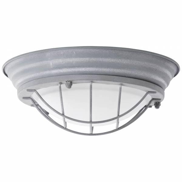 Brilliant 1 Light 30W Typhoon Wall and Ceiling Light - Grey Concrete &amp; White | 94491/70 from DID Electrical - guaranteed Irish, guaranteed quality service. (6977608122556)