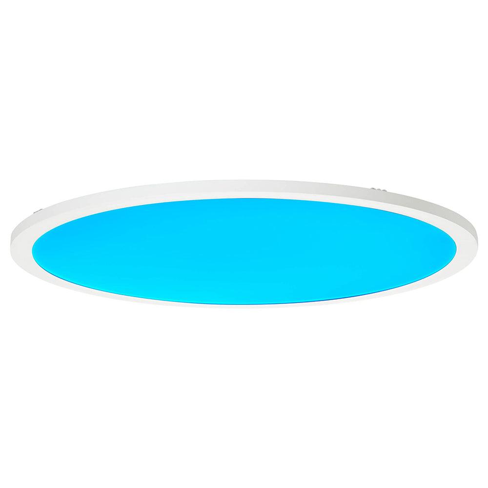 Brilliant 1 Light 40W Abie LED Round Ceiling Panel - White | G97061/05 from DID Electrical - guaranteed Irish, guaranteed quality service. (6977602945212)