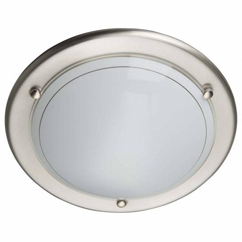 Brilliant 1 Light 40W Miramar Wall & Ceiling Light - Iron & White | 90191/13 from DID Electrical - guaranteed Irish, guaranteed quality service. (6977604976828)