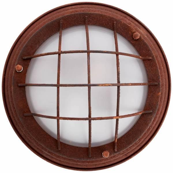 Brilliant 1 Light 40W Typhoon Wall and Ceiling Light - Rust &amp; white | 94491/60 from DID Electrical - guaranteed Irish, guaranteed quality service. (6977607893180)