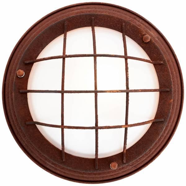 Brilliant 1 Light 40W Typhoon Wall and Ceiling Light - Rust &amp; white | 94491/60 from DID Electrical - guaranteed Irish, guaranteed quality service. (6977607893180)