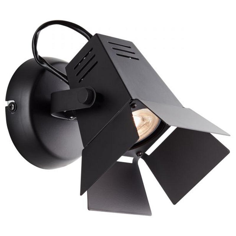 Brilliant 1 Light 5W Movie LED Spotlight - Matt Black | G08910/76 from DID Electrical - guaranteed Irish, guaranteed quality service. (6977606516924)