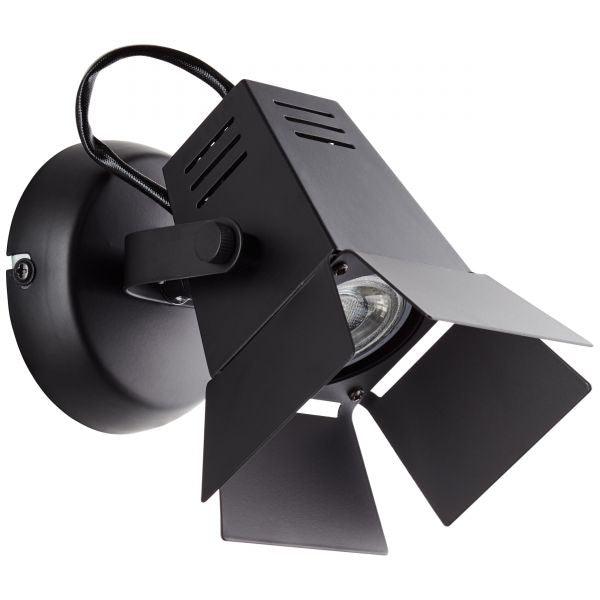 Brilliant 1 Light 5W Movie LED Spotlight - Matt Black | G08910/76 from DID Electrical - guaranteed Irish, guaranteed quality service. (6977606516924)