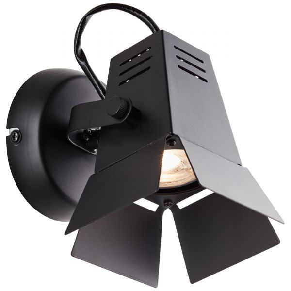 Brilliant 1 Light 5W Movie LED Spotlight - Matt Black | G08910/76 from DID Electrical - guaranteed Irish, guaranteed quality service. (6977606516924)