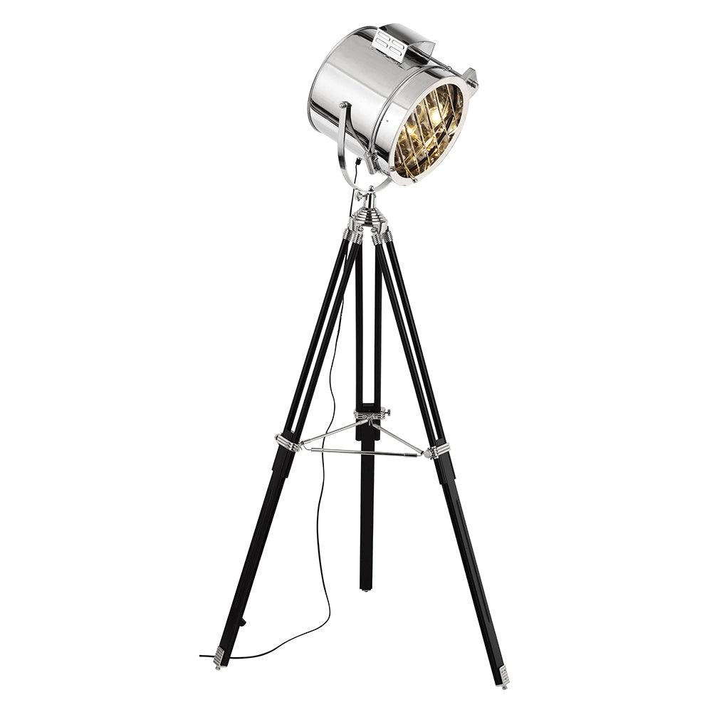 Brilliant 1 Light 60W Cine Floor Lamp | A-93104/70 from DID Electrical - guaranteed Irish, guaranteed quality service. (6977619886268)