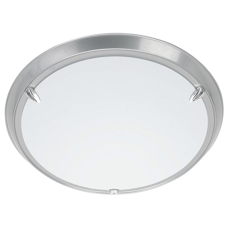 Brilliant 1 Light 60W Livorno Wall and Ceiling Light Titanium & White | 90288/11 from DID Electrical - guaranteed Irish, guaranteed quality service. (6977608220860)