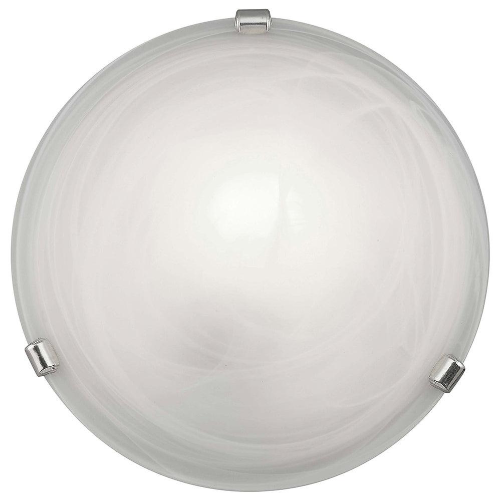 Brilliant 1 Light 60W Mauritius Wall and Ceiling Light - White | 90103/05 from DID Electrical - guaranteed Irish, guaranteed quality service. (6977608417468)