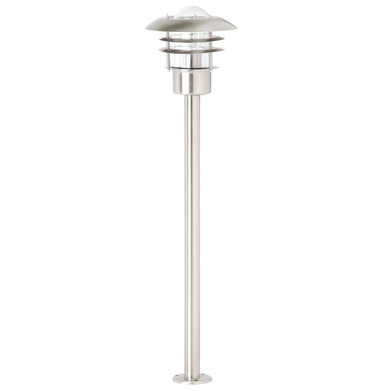 Brilliant 1 Light 60W Terrence Outdoor Path Light - Stainless Steel | 45785/82 from DID Electrical - guaranteed Irish, guaranteed quality service. (6977606549692)