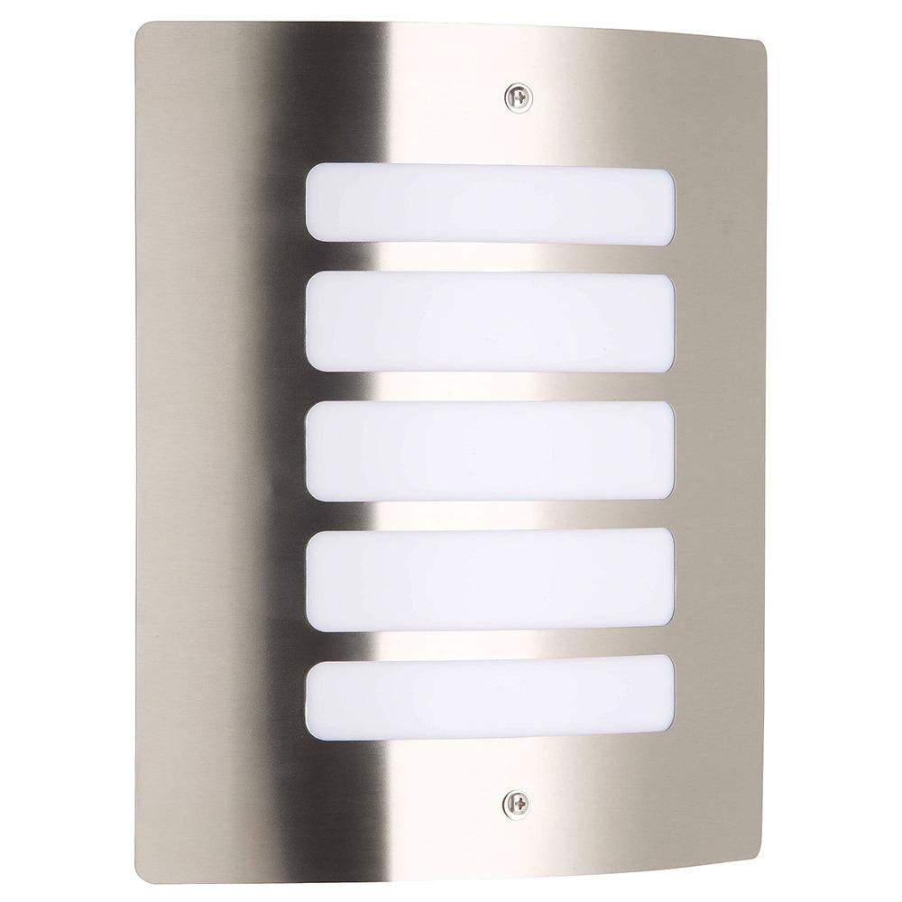 Brilliant 1 Light 60W Todd Outdoor Wall Light - Stainless Steel | 47682/82 from DID Electrical - guaranteed Irish, guaranteed quality service. (6977602650300)