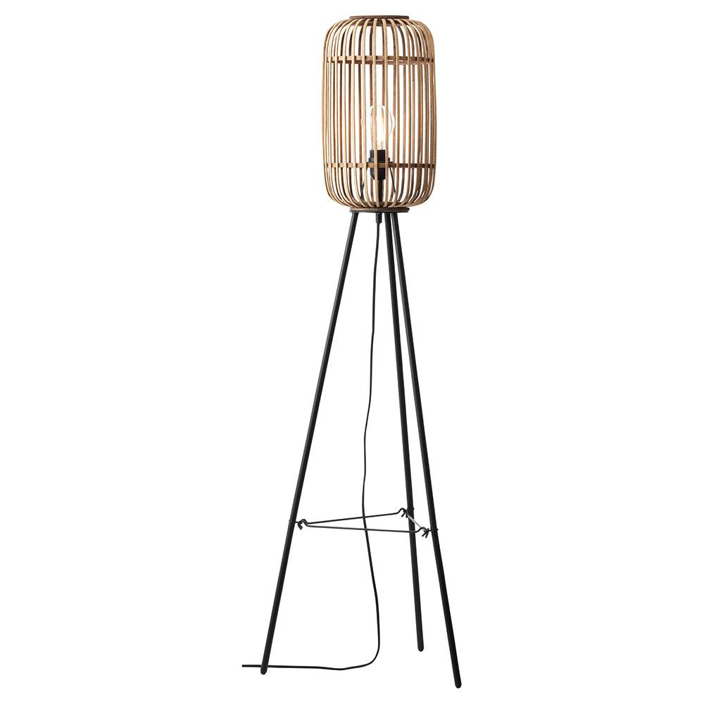 Brilliant 1 Light 60W Woodrow Floor Lamp - Brown | A-93776/20 from DID Electrical - guaranteed Irish, guaranteed quality service. (6977619820732)