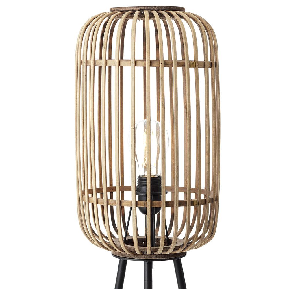 Brilliant 1 Light 60W Woodrow Floor Lamp - Brown | A-93776/20 from DID Electrical - guaranteed Irish, guaranteed quality service. (6977619820732)
