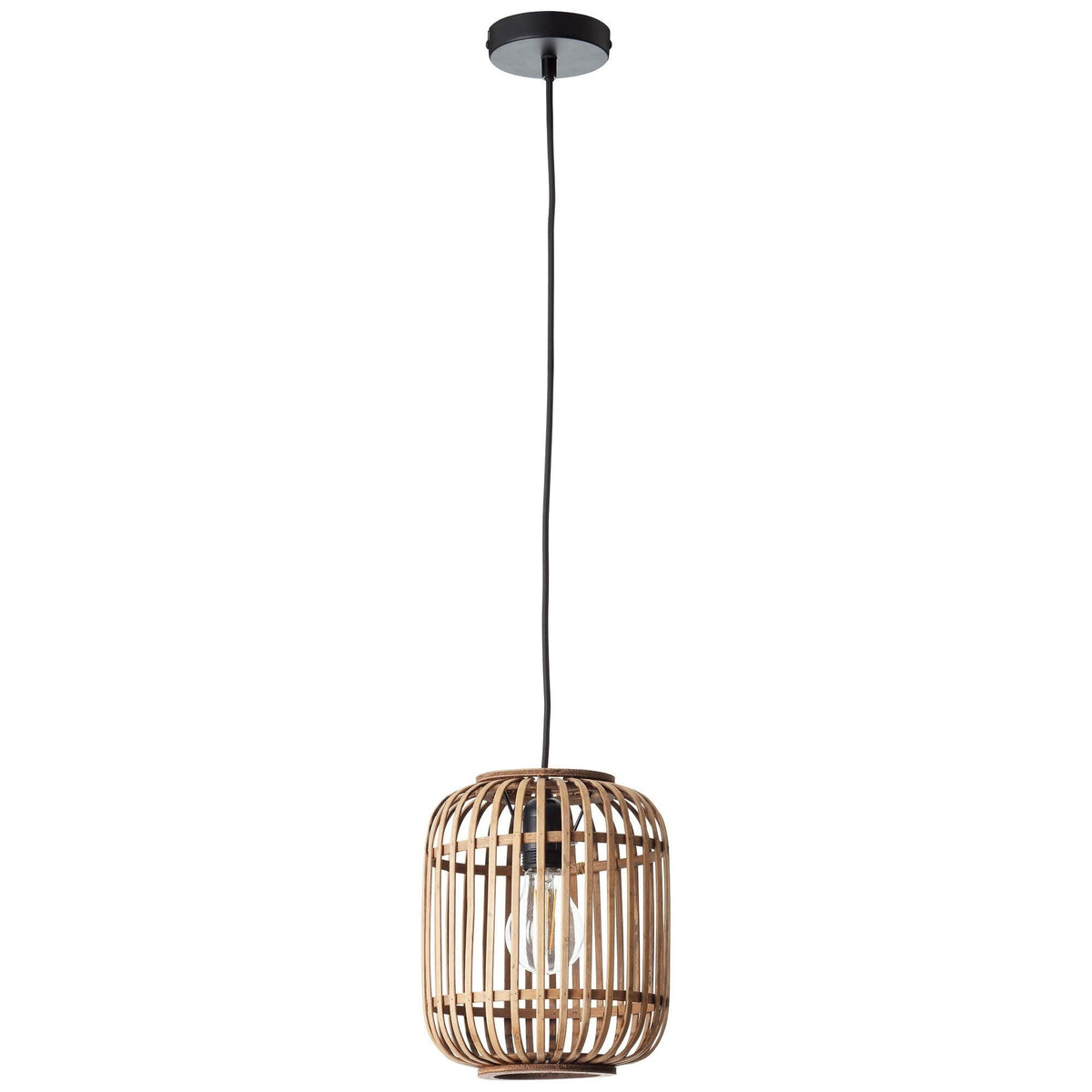 Brilliant 1 Light 60W Woodrow Pendant Light - Brown | 93777/20 from DID Electrical - guaranteed Irish, guaranteed quality service. (6977607958716)