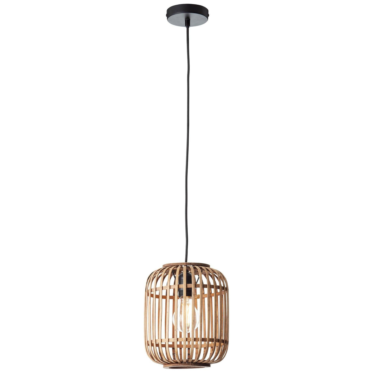 Brilliant 1 Light 60W Woodrow Pendant Light - Brown | 93777/20 from DID Electrical - guaranteed Irish, guaranteed quality service. (6977607958716)