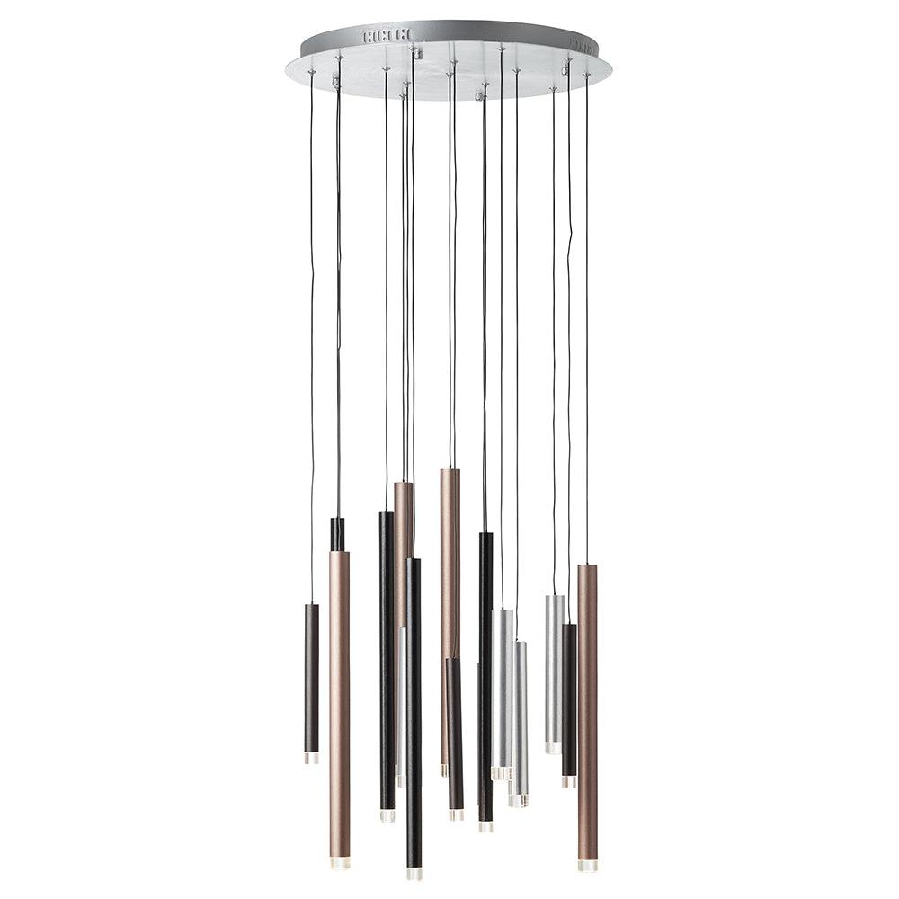 Brilliant 16 Light Cembalo LED Pendant Light - Brown & Coffee | G93730/20 from DID Electrical - guaranteed Irish, guaranteed quality service. (6977611858108)