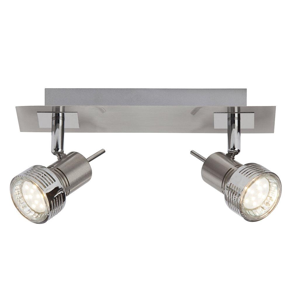 Brilliant 2 Light 6W Kassandra LED Spotlight - Iron &amp; Chrome | G34729/77 from DID Electrical - guaranteed Irish, guaranteed quality service. (6977596850364)