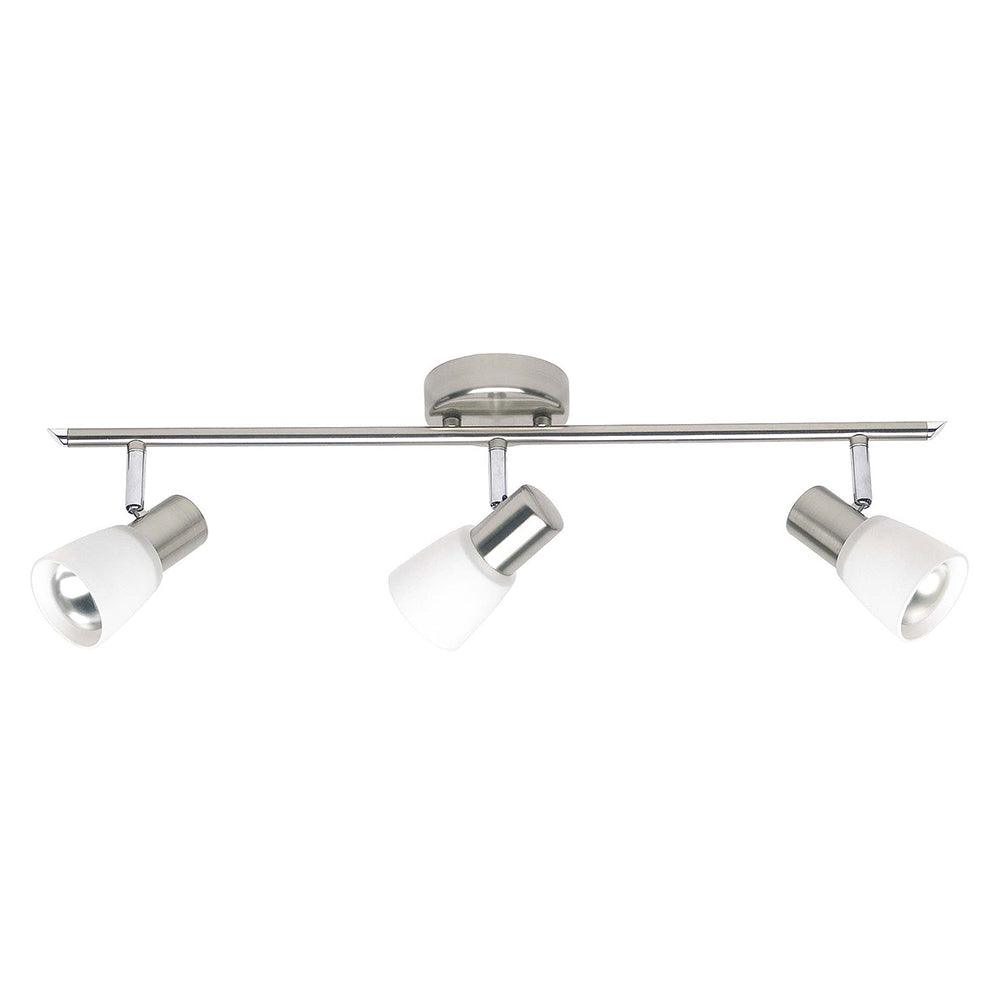 Brilliant 3 Light 120W Luca Spotlight - Chrome &amp; White | 35816/77 from DID Electrical - guaranteed Irish, guaranteed quality service. (6977597309116)