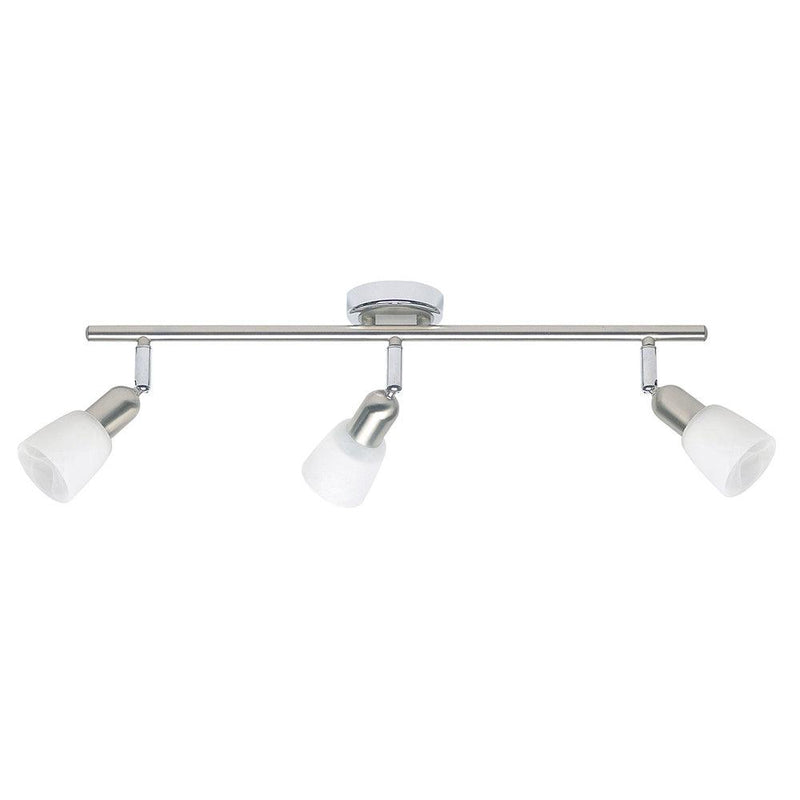 Brilliant 3 Light 120W Sofia Spot Pipe - Chrome & White | 55316/77 from DID Electrical - guaranteed Irish, guaranteed quality service. (6977597997244)