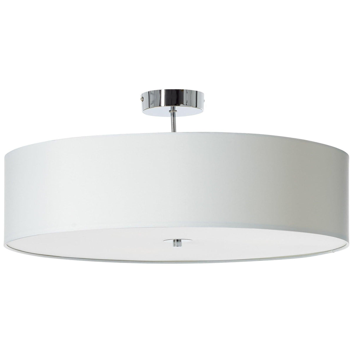 Brilliant 3 Light 180W Andria Ceiling Light - White &amp; Chrome | 93522/05 from DID Electrical - guaranteed Irish, guaranteed quality service. (6977604092092)