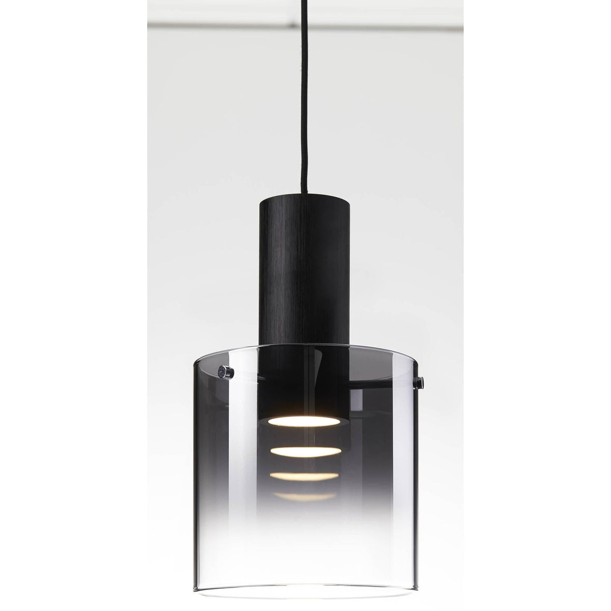 Brilliant 3 Light 30W Beth LED Pendant Light Black &amp; Smoked Glass | G75573/93 from DID Electrical - guaranteed Irish, guaranteed quality service. (6977611628732)