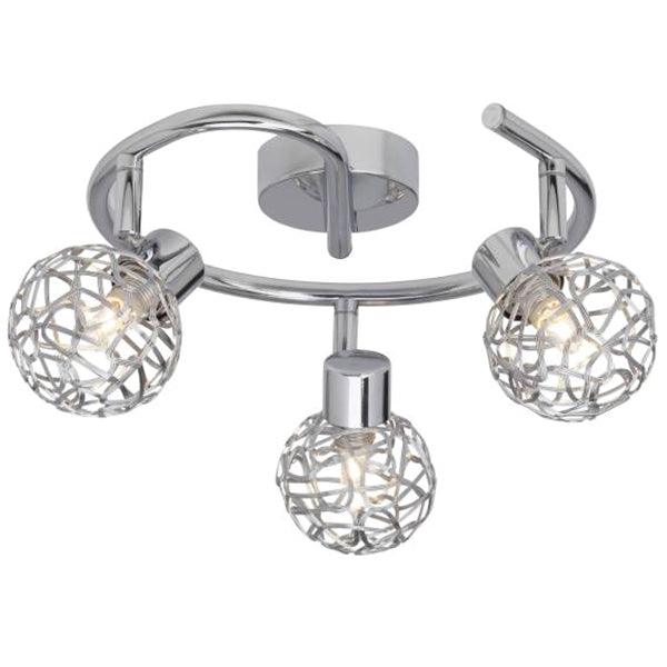 Brilliant 3 Light 99W Virgo Spotlight - Chrome | 02233/15 from DID Electrical - guaranteed Irish, guaranteed quality service. (6977603109052)
