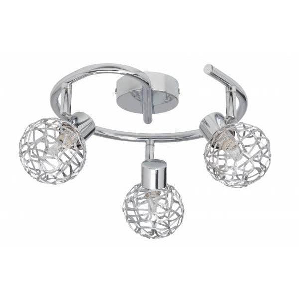 Brilliant 3 Light 99W Virgo Spotlight - Chrome | 02233/15 from DID Electrical - guaranteed Irish, guaranteed quality service. (6977603109052)
