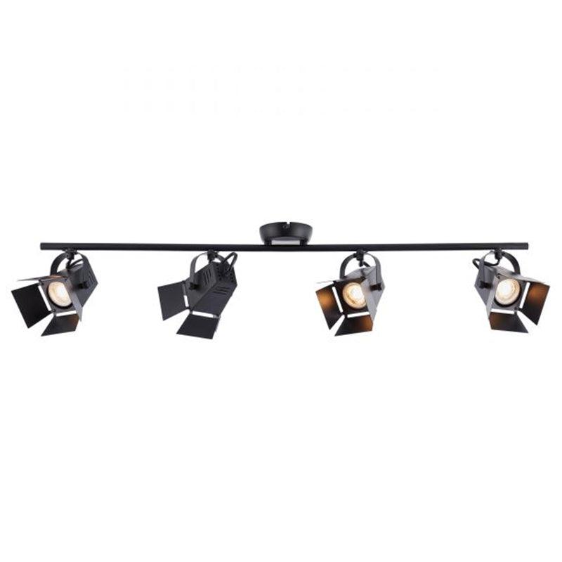 Brilliant 4 Light 20W Movie LED Spotlight - Black Matt | G08931/76 from DID Electrical - guaranteed Irish, guaranteed quality service. (6977605664956)