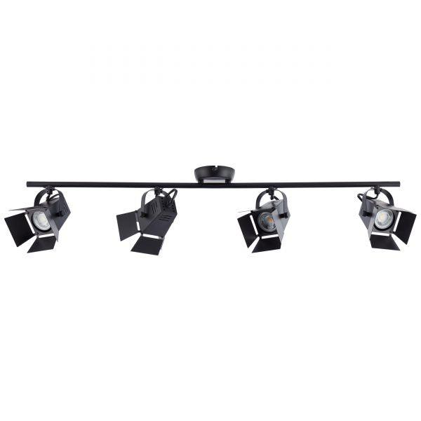 Brilliant 4 Light 20W Movie LED Spotlight - Black Matt | G08931/76 from DID Electrical - guaranteed Irish, guaranteed quality service. (6977605664956)