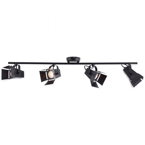 Brilliant 4 Light 20W Movie LED Spotlight - Black Matt | G08931/76 from DID Electrical - guaranteed Irish, guaranteed quality service. (6977605664956)