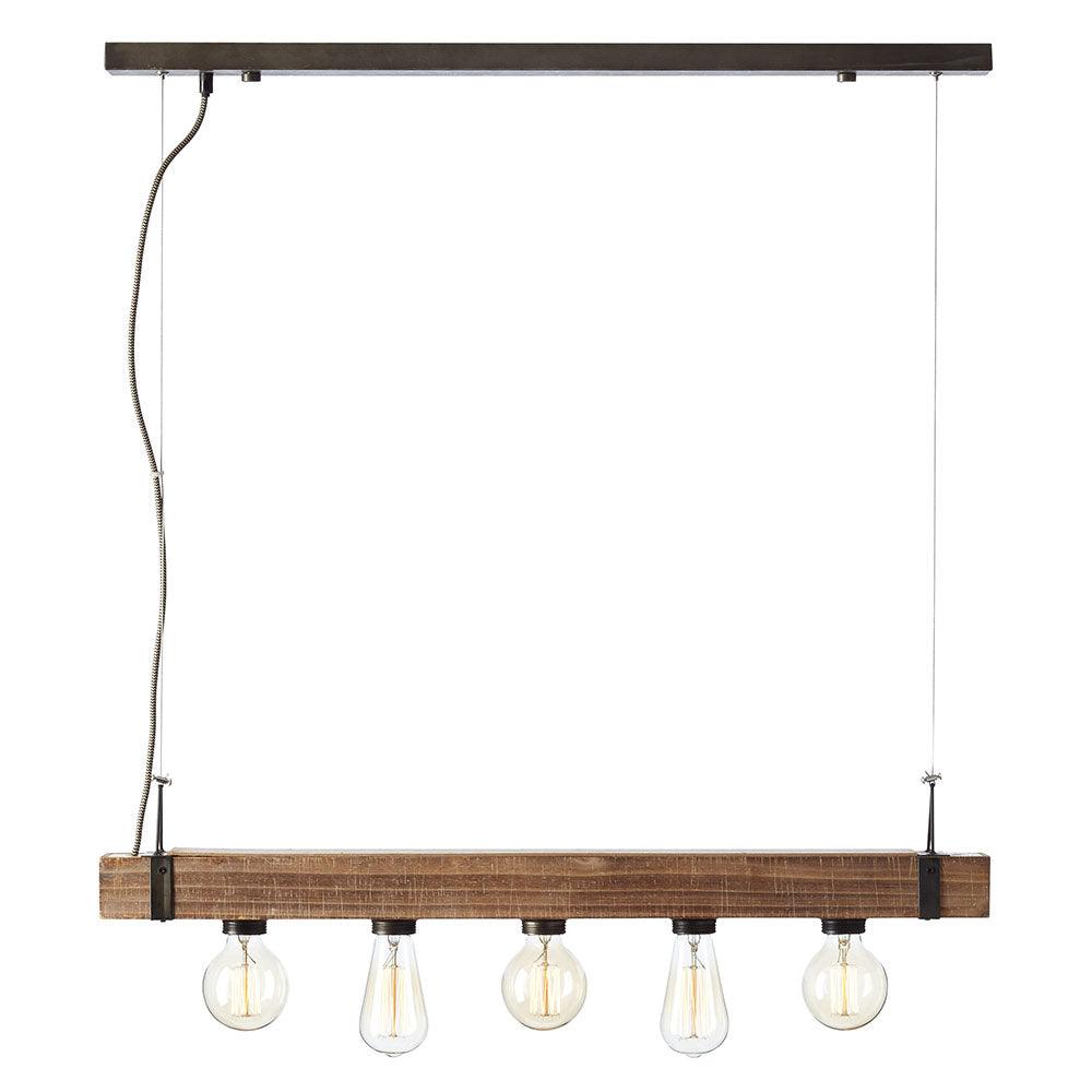 Brilliant 5 Light 150W Woodhill Pendant Light - Antique &amp; Black | 93725/76 from DID Electrical - guaranteed Irish, guaranteed quality service. (6977607860412)