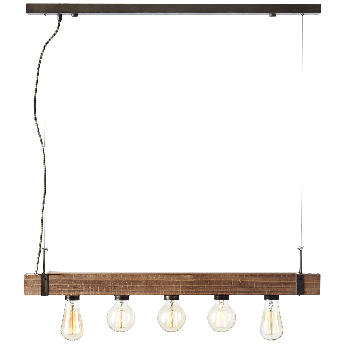 Brilliant 5 Light 150W Woodhill Pendant Light - Antique &amp; Black | 93725/76 from DID Electrical - guaranteed Irish, guaranteed quality service. (6977607860412)