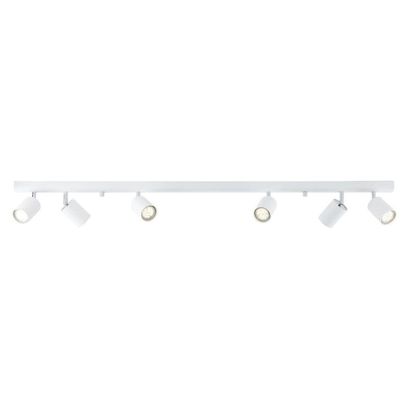 Brilliant 6 Light 210W Different Spotlight - White | 94416/05 from DID Electrical - guaranteed Irish, guaranteed quality service. (6977609269436)